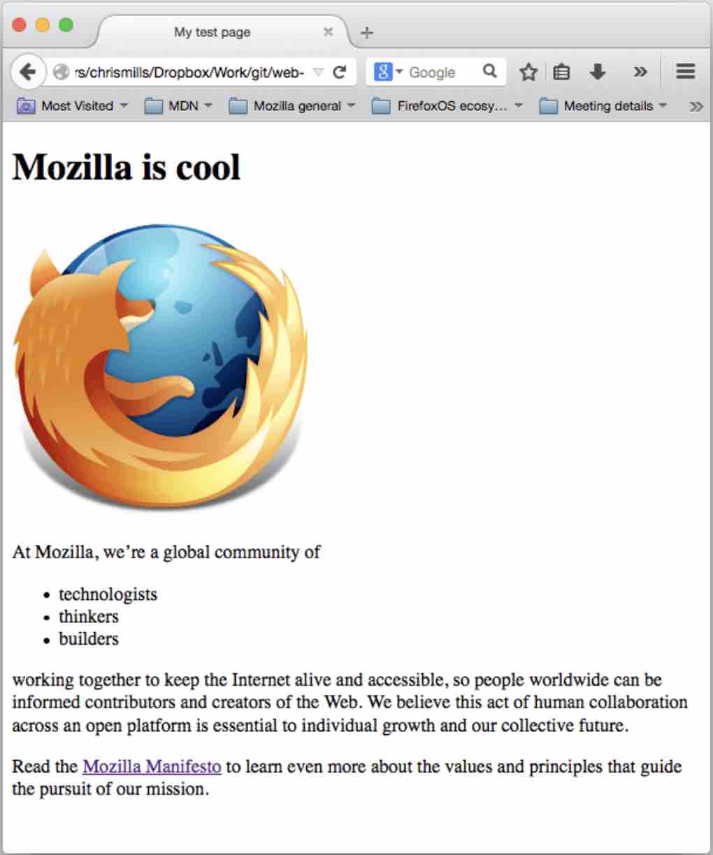 Finished Test Page - developer.mozilla.org