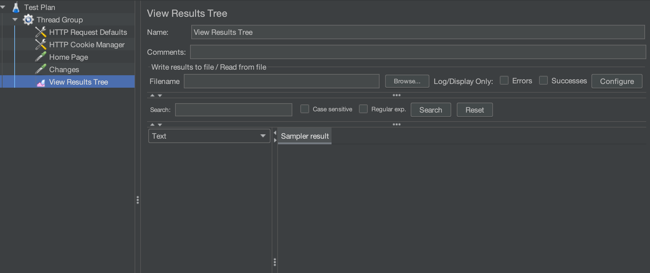 View Results Tree