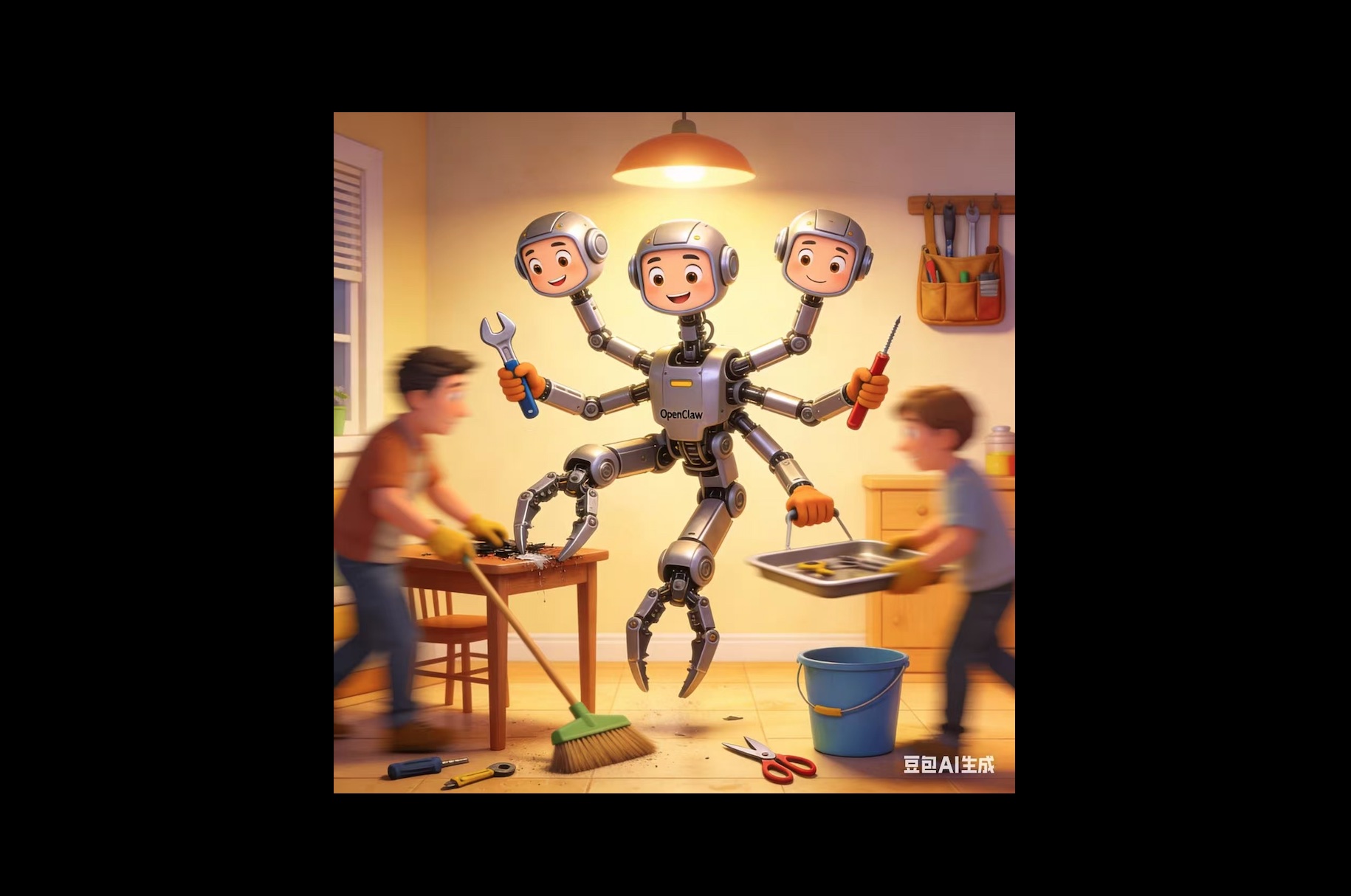 OpenClaw 像长出三头六臂的干活能手