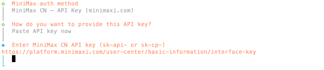 OpenClaw 大模型 API Key 填入